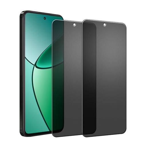 Kiokyrgm Keramik Folie Sichtschutz matt für Realme 12+ 5g/12 4g, Displayschutzfolie 2 Stück,Anti-Spähen Folie, Anti-Kratzer,Vollabdeckung schutzfolie anti spy mattes von Kiokyrgm