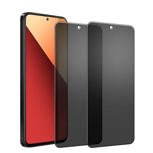 Kiokyrgm Keramik Folie Sichtschutz matt für Redmi Note 13 pro 4g, Displayschutzfolie 2 Stück,Anti-Spähen Folie, Anti-Kratzer,Vollabdeckung schutzfolie anti spy mattes von Kiokyrgm