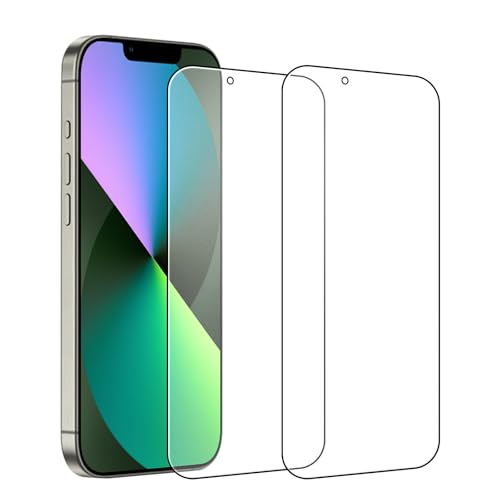 Kiokyrgm Panzerglas Matt für iPhone 13/13 Pro/14, Displayschutzfolie 2 Stück,9H Glas, Anti-Fingerabdruck, Anti-Kratzer,Vollabdeckung schutzfolie mattes von Kiokyrgm