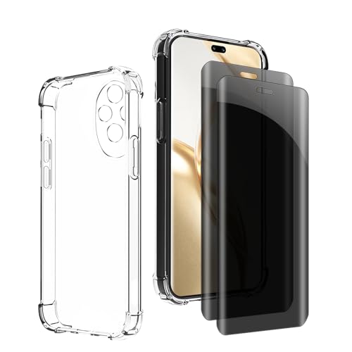 Kiokyrgm Panzerglas Sichtschutz für Honor 200 pro, 1 tpu hülle mit 2 stück panzerglas,9H Glas, Anti-spy folie,Transparenter Silikon Schutzhülle,anti-yellowing,slim Kiokyrgm Panzerglas Sichtschutz für Honor 200 pro, 1 tpu hülle mit 2 stück panzerglas,9H Glas, Anti-spy folie,Transparenter Silikon Schutzhülle,anti-yellowing,slim von Kiokyrgm