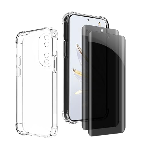 Kiokyrgm Panzerglas Sichtschutz für Honor 70, 1 tpu hülle mit 2 stück panzerglas,9H Glas, Anti-spy folie,Transparenter Silikon Schutzhülle,anti-yellowing,slim Kiokyrgm Panzerglas Sichtschutz für Honor 70, 1 tpu hülle mit 2 stück panzerglas,9H Glas, Anti-spy folie,Transparenter Silikon Schutzhülle,anti-yellowing,slim von Kiokyrgm