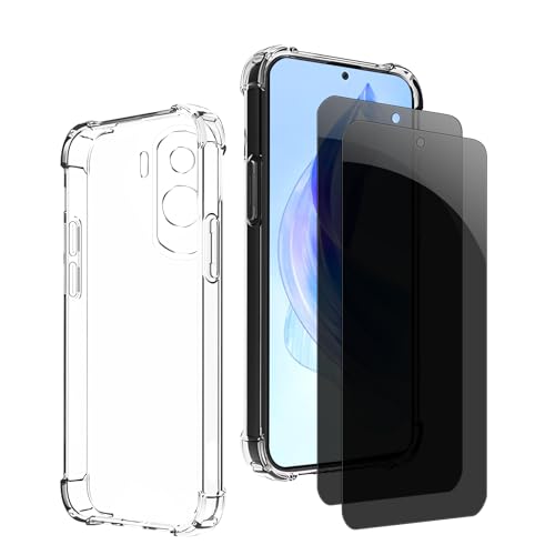 Kiokyrgm Panzerglas Sichtschutz für Honor 90 lite, 1 tpu hülle mit 2 stück panzerglas,9H Glas, Anti-spy folie,Transparenter Silikon Schutzhülle,anti-yellowing,slim Kiokyrgm Panzerglas Sichtschutz für Honor 90 lite, 1 tpu hülle mit 2 stück panzerglas,9H Glas, Anti-spy folie,Transparenter Silikon Schutzhülle,anti-yellowing,slim von Kiokyrgm