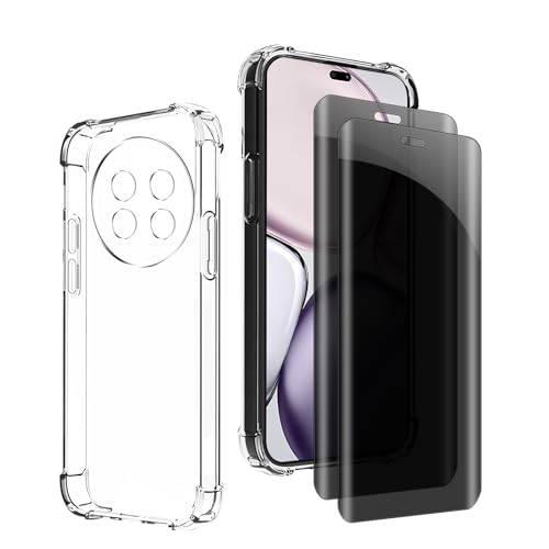 Kiokyrgm Panzerglas Sichtschutz für Honor magic7 lite, 1 tpu hülle mit 2 stück panzerglas,9H Glas, Anti-spy folie,Transparenter Silikon Schutzhülle,anti-yellowing,slim Kiokyrgm Panzerglas Sichtschutz für Honor magic7 lite, 1 tpu hülle mit 2 stück panzerglas,9H Glas, Anti-spy folie,Transparenter Silikon Schutzhülle,anti-yellowing,slim von Kiokyrgm
