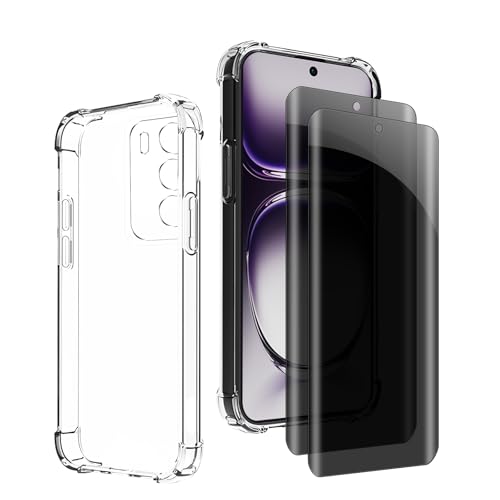 Kiokyrgm Panzerglas Sichtschutz für Oppo Reno12 pro, 1 tpu hülle mit 2 stück panzerglas,9H Glas, Anti-spy folie,Transparenter Silikon Schutzhülle,anti-yellowing,slim Kiokyrgm Panzerglas Sichtschutz für Oppo Reno12 pro, 1 tpu hülle mit 2 stück panzerglas,9H Glas, Anti-spy folie,Transparenter Silikon Schutzhülle,anti-yellowing,slim von Kiokyrgm