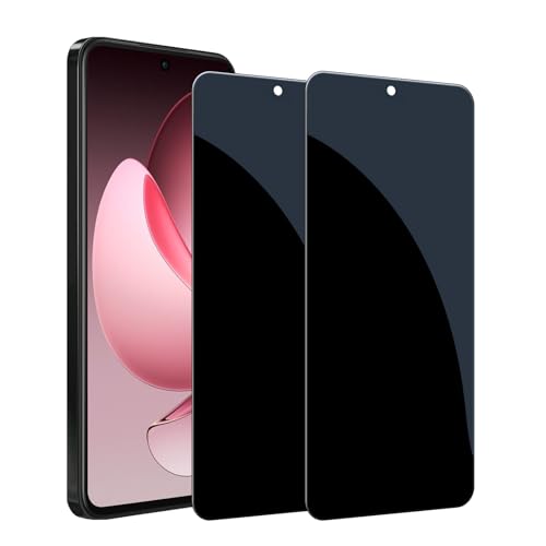 Kiokyrgm Panzerglas Sichtschutz für Oppo Reno13 F 5g, Displayschutzfolie 2 Stück,9H Glas, Anti-Spähen Folie, Anti-Kratzer,Vollabdeckung privacy glass protector von Kiokyrgm