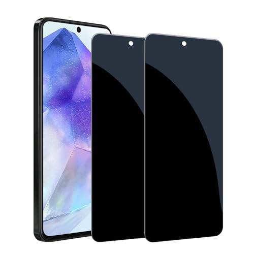 Kiokyrgm Panzerglas Sichtschutz für Samsung Galaxy A55, Displayschutzfolie 2 Stück,9H Glas, Anti-Spähen Folie, Anti-Kratzer,Vollabdeckung privacy glass protector Kiokyrgm Panzerglas Sichtschutz für Samsung Galaxy A55, Displayschutzfolie 2 Stück,9H Glas, Anti-Spähen Folie, Anti-Kratzer,Vollabdeckung privacy glass protector von Kiokyrgm