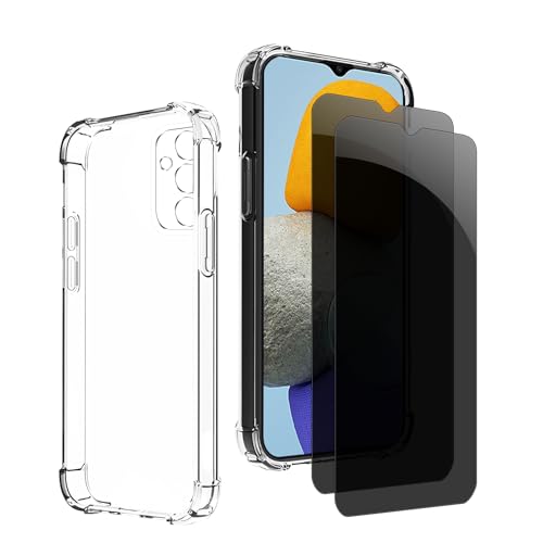 Kiokyrgm Panzerglas Sichtschutz für Samsung Galaxy M23 5g/M13 4g, 1 tpu hülle mit 2 stück panzerglas,9H Glas, Anti-spy folie,Transparenter Silikon Schutzhülle,anti-yellowing,slim Kiokyrgm Panzerglas Sichtschutz für Samsung Galaxy M23 5g/M13 4g, 1 tpu hülle mit 2 stück panzerglas,9H Glas, Anti-spy folie,Transparenter Silikon Schutzhülle,anti-yellowing,slim von Kiokyrgm