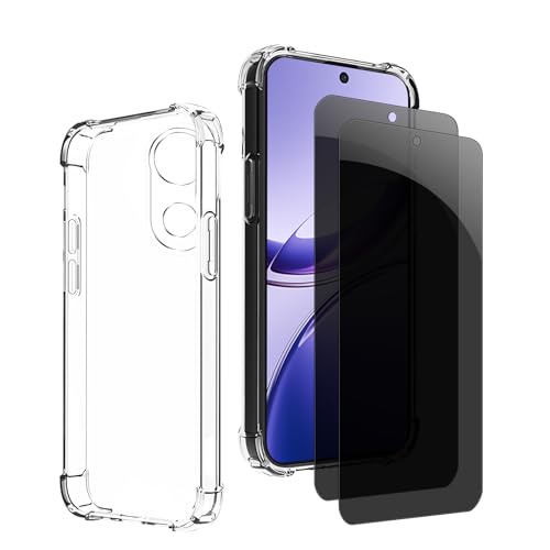 Kiokyrgm Panzerglas Sichtschutz für Vivo V50, 1 tpu hülle mit 2 stück panzerglas,9H Glas, Anti-spy folie,Transparenter Silikon Schutzhülle,anti-yellowing,slim Kiokyrgm Panzerglas Sichtschutz für Vivo V50, 1 tpu hülle mit 2 stück panzerglas,9H Glas, Anti-spy folie,Transparenter Silikon Schutzhülle,anti-yellowing,slim von Kiokyrgm