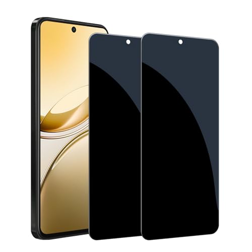 Kiokyrgm Panzerglas Sichtschutz für Vivo V50, Displayschutzfolie 2 Stück,9H Glas, Anti-Spähen Folie, Anti-Kratzer,Vollabdeckung privacy glass protector von Kiokyrgm