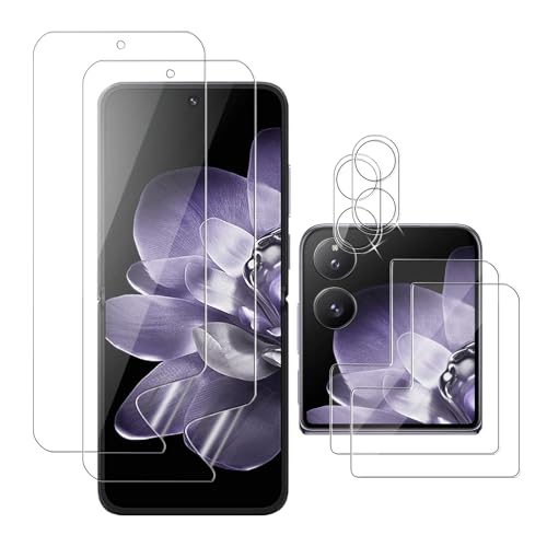 Kiokyrgm Schutzfolie für Xiaomi Mix Flip, Frontscheibe panzerglas + TPU Hydrogel Bildschirmschutz + Kamera Schutz [2+2+2 Stück],Anti-Scratch von Kiokyrgm