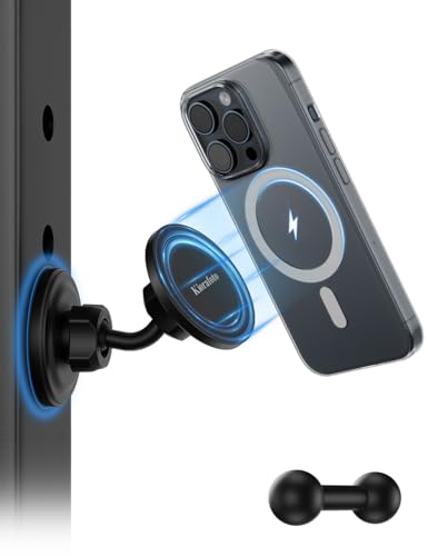 Kiorafoto Gym Magnetic Phone Holder for MagSafe, Dual Magnetic Phone Mount Gym Phone Holder Magnet mit Double Ball Head Locking Angle Kompatibel mit iPhone 15 14 13 12 Pro Max Plus, Mag-Safe Case Kiorafoto Gym Magnetic Phone Holder for MagSafe, Dual Magnetic Phone Mount Gym Phone Holder Magnet mit Double Ball Head Locking Angle Kompatibel mit iPhone 15 14 13 12 Pro Max Plus, Mag-Safe Case von Kiorafoto
