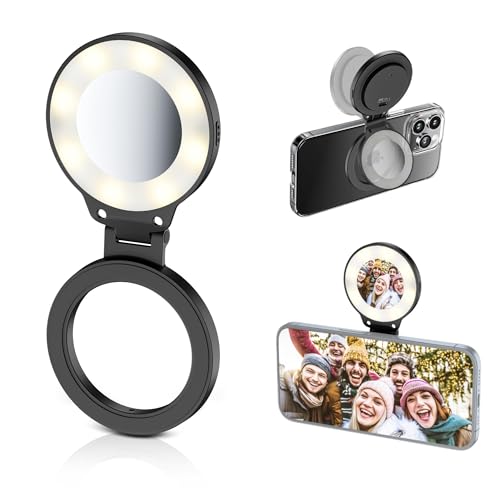 Magnetisches Handy-Selfie-Licht, Schwarz Magnetisches Handy-Selfie-Licht, Schwarz von Kiorafoto