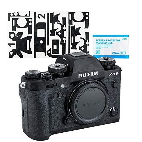 Schutzfolie für Kamera Fujifilm X-T3 DSLR-Kamera – 3M-Aufkleber, kratzfest, Camouflage, Schwarz von Kiorafoto