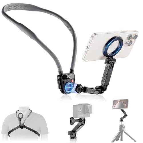 Tragbare magnetische Hals Halterung für Handys Action Kamera, Quick Release Hals Telefon Halter mit 3 abnehmbaren Arm für iPhone 16 15 14 Serie Android, POV/Vlog Selfie Mount Halskette Halter Tragbare magnetische Hals Halterung für Handys Action Kamera, Quick Release Hals Telefon Halter mit 3 abnehmbaren Arm für iPhone 16 15 14 Serie Android, POV/Vlog Selfie Mount Halskette Halter von Kiorafoto