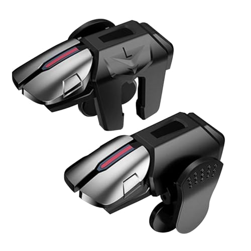 Kioriur Mobile Game Trigger – Mobile Controller-gamig-Trigger, Joystick Game Phone | 2 Stück G21 Sechs-Finger-Zubehör, Gamepad-Handy, andrid-Smartphone für Männer und Frauen Kioriur Mobile Game Trigger – Mobile Controller-gamig-Trigger, Joystick Game Phone | 2 Stück G21 Sechs-Finger-Zubehör, Gamepad-Handy, andrid-Smartphone für Männer und Frauen von Kioriur