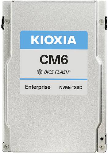 Kioxia CM6-R 7680GB Interne U.2 PCIe NVMe SSD 6.35cm (2.5 Zoll) U.2 NVMe PCIe 4.0 x4, U.3 NVMe PCIe von Kioxia