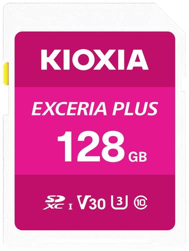 Kioxia EXCERIA PLUS SDXC-Karte 128GB UHS-I, v30 Video Speed Class von Kioxia
