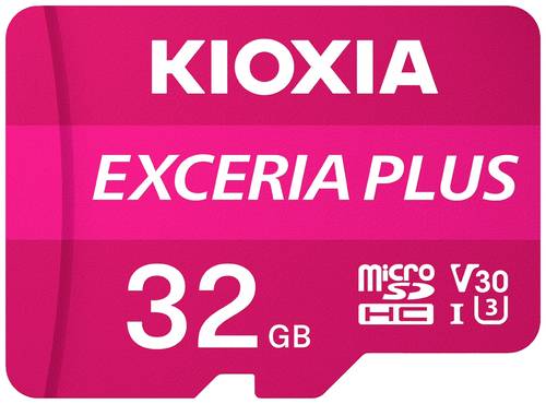 Kioxia EXCERIA PLUS microSDHC-Karte 32GB A1 Application Performance Class, UHS-I, v30 Video Speed Cl von Kioxia