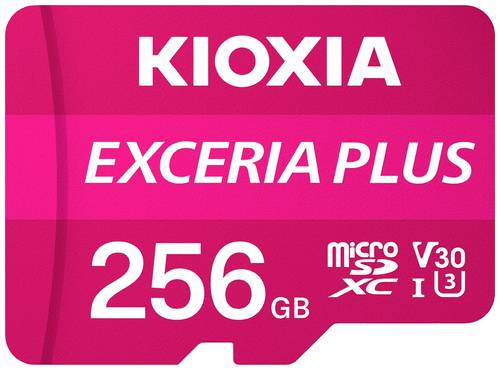 Kioxia EXCERIA PLUS microSDXC-Karte 256GB A1 Application Performance Class, UHS-I, v30 Video Speed C Kioxia EXCERIA PLUS microSDXC-Karte 256GB A1 Application Performance Class, UHS-I, v30 Video Speed C von Kioxia