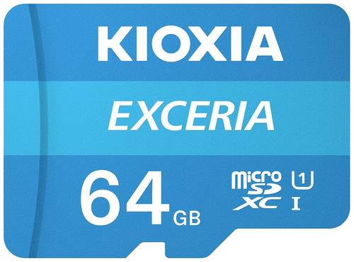 Kioxia EXCERIA microSDXC-Karte 64GB UHS-I stoßsicher, Wasserdicht von Kioxia
