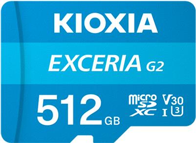 Kioxia LMEX2L512GG2 Speicherkarte 512 GB MicroSDHC UHS-III Klasse 10 (LMEX2L512GG2) von Kioxia