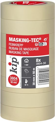 kip Feinkrepp 3804-30 natur 30mmx50m 8 Rollen von kip