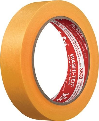 Kip Abdeckband 3808 WASHI-TEC® Premium Goldkrepp® glatt orange L.50m B.18mm von Kip