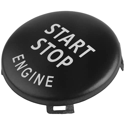 Kipebep Startknopf Stoppknopf Motordeckel Zündschalter für X1 X3 X5 X6 Z4 Serie 1 3 5 (E87, E90 / E91 / E92 / E93, E60) (schwarz) von Kipebep
