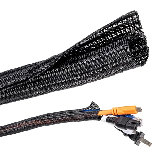 Kabelschlauch Schwarz 12-20mm, 3m Kabelmanagement Cable Management Organizer Selbstschließend Für TV Computer PC Automobilkabel Hause Büro, Kabelschutz für Hund, Katze Kabelschlauch Schwarz 12-20mm, 3m Kabelmanagement Cable Management Organizer Selbstschließend Für TV Computer PC Automobilkabel Hause Büro, Kabelschutz für Hund, Katze von Kiperline