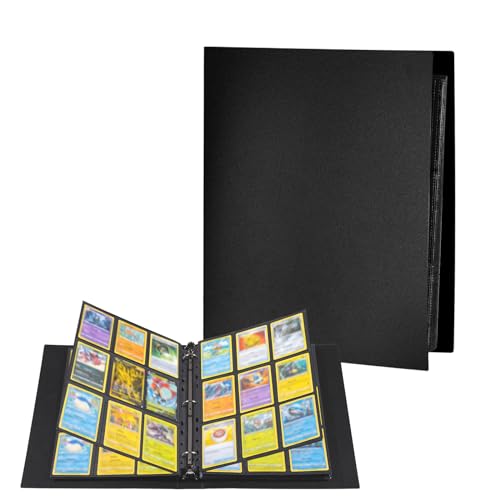 Sammelkarten Album, 630 Pockets Transparent Sammelkarten, 35 Seiten pro 18 Pocket pro Seite,Wasserdichter Ordner Sammelkartenalben für Tauschkarten von Kiperline