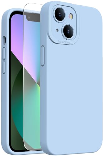 Kiresen Magnetisch für iPhone 13 Hülle mit Displayschutz, Kabelloses Laden kompatibel, Verbesserter Kameraschutz, Silikon Stoßfeste Schutzhülle für iPhone 13 - Hellblau Kiresen Magnetisch für iPhone 13 Hülle mit Displayschutz, Kabelloses Laden kompatibel, Verbesserter Kameraschutz, Silikon Stoßfeste Schutzhülle für iPhone 13 - Hellblau von Kiresen