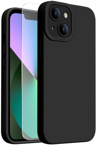 Kiresen Magnetisch für iPhone 13 Hülle mit Displayschutz, Kabelloses Laden kompatibel, Verbesserter Kameraschutz, Silikon Stoßfeste Schutzhülle für iPhone 13 - Schwarz Kiresen Magnetisch für iPhone 13 Hülle mit Displayschutz, Kabelloses Laden kompatibel, Verbesserter Kameraschutz, Silikon Stoßfeste Schutzhülle für iPhone 13 - Schwarz von Kiresen