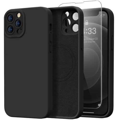 Kiresen Magnetisch für iPhone 13 Pro Max Hülle mit Displayschutzfolie, Kabelloses Laden Kompatibel Aktualisierter Kameraschutz Silikon Schutzhülle für iPhone 13 Pro Max Schwarz Kiresen Magnetisch für iPhone 13 Pro Max Hülle mit Displayschutzfolie, Kabelloses Laden Kompatibel Aktualisierter Kameraschutz Silikon Schutzhülle für iPhone 13 Pro Max Schwarz von Kiresen