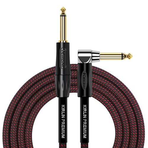 KIRLIN Cable IWB-202BFGL-10/BR Premium Plus Instrumentenkabel, 3 m, schwarz/roter gewebter Mantel KIRLIN Cable IWB-202BFGL-10/BR Premium Plus Instrumentenkabel, 3 m, schwarz/roter gewebter Mantel von Kirlin