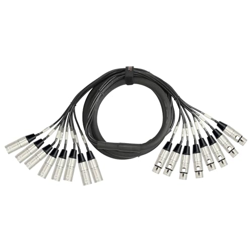 KIRLIN Kabel MT-815-3M 3 Meter 8-Kanal Multi-Track Snake Kabel XLR Stecker auf XLR Buchse KIRLIN Kabel MT-815-3M 3 Meter 8-Kanal Multi-Track Snake Kabel XLR Stecker auf XLR Buchse von Kirlin