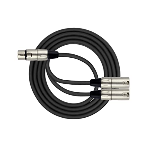 KIRLIN Kabel Y-303-06, 1,8 m, XLR-Buchse auf Dual-XLR-Stecker, Y-Kabel KIRLIN Kabel Y-303-06, 1,8 m, XLR-Buchse auf Dual-XLR-Stecker, Y-Kabel von Kirlin