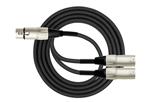 Kirlin Y-303-01 - 1 Fuß - XLR Female to Dual XLR Male Y-Kabel von Kirlin