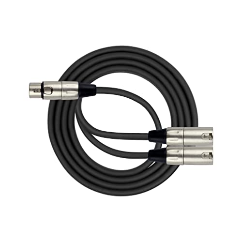 Kirlin Y-303-06 Y-Kabel, XLR-Buchse auf Dual-XLR-Stecker, 1,8 m von Kirlin