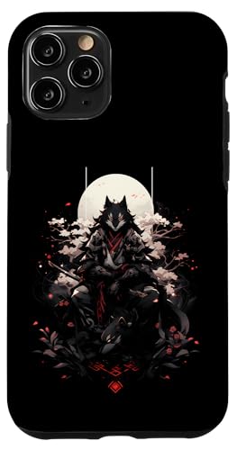 Samurai Fuchs Krieger Japanischer Fuchs Hülle für iPhone 11 Pro von Kirschblüten Fuchs Ninja Folklore Krieger Geschenk
