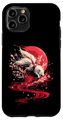 Samurai Fuchs Krieger Japanischer Fuchs Hülle für iPhone 11 Pro von Kirschblüten Fuchs Ninja Folklore Krieger Geschenk