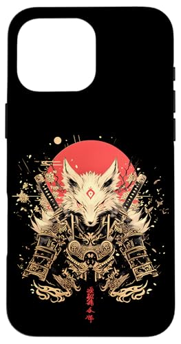 Samurai Fuchs Krieger Japanischer Fuchs Hülle für iPhone 16 Pro Max Samurai Fuchs Krieger Japanischer Fuchs Hülle für iPhone 16 Pro Max von Kirschblüten Fuchs Ninja Folklore Krieger Geschenk