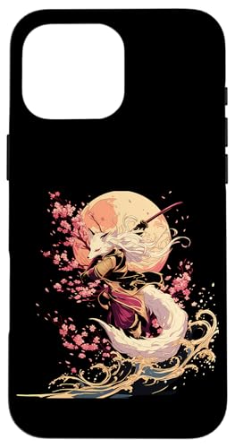 Samurai Fuchs Krieger Japanischer Fuchs Hülle für iPhone 16 Pro Max Samurai Fuchs Krieger Japanischer Fuchs Hülle für iPhone 16 Pro Max von Kirschblüten Fuchs Ninja Folklore Krieger Geschenk