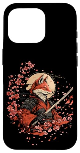 Samurai Fuchs Krieger Japanischer Fuchs Hülle für iPhone 16 Pro Samurai Fuchs Krieger Japanischer Fuchs Hülle für iPhone 16 Pro von Kirschblüten Fuchs Ninja Folklore Krieger Geschenk