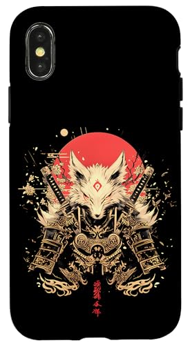 Samurai Fuchs Krieger Japanischer Fuchs Hülle für iPhone X/XS Samurai Fuchs Krieger Japanischer Fuchs Hülle für iPhone X/XS von Kirschblüten Fuchs Ninja Folklore Krieger Geschenk