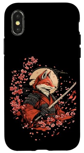 Samurai Fuchs Krieger Japanischer Fuchs Hülle für iPhone X/XS Samurai Fuchs Krieger Japanischer Fuchs Hülle für iPhone X/XS von Kirschblüten Fuchs Ninja Folklore Krieger Geschenk