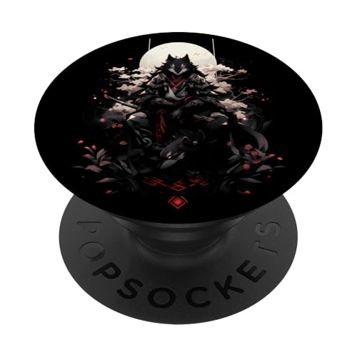 Samurai Fuchs Krieger Japanischer Fuchs PopSockets Klebender PopGrip Samurai Fuchs Krieger Japanischer Fuchs PopSockets Klebender PopGrip von Kirschblüten Fuchs Ninja Folklore Krieger Geschenk