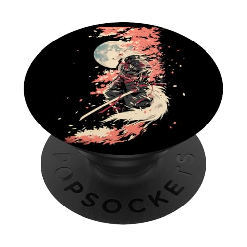 Samurai Fuchs Krieger Japanischer Fuchs PopSockets Klebender PopGrip Samurai Fuchs Krieger Japanischer Fuchs PopSockets Klebender PopGrip von Kirschblüten Fuchs Ninja Folklore Krieger Geschenk