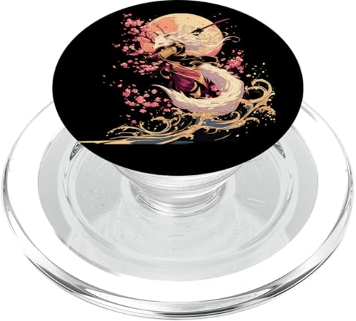 Samurai Fuchs Krieger Japanischer Fuchs PopSockets PopGrip für MagSafe Samurai Fuchs Krieger Japanischer Fuchs PopSockets PopGrip für MagSafe von Kirschblüten Fuchs Ninja Folklore Krieger Geschenk