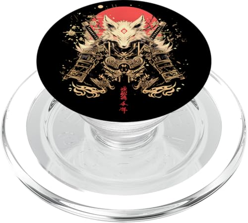 Samurai Fuchs Krieger Japanischer Fuchs PopSockets PopGrip für MagSafe Samurai Fuchs Krieger Japanischer Fuchs PopSockets PopGrip für MagSafe von Kirschblüten Fuchs Ninja Folklore Krieger Geschenk