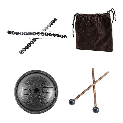 Kisangel 1 Satz Ätherisches Schlagzeug Bausatz Zunge Handtrommel Schlüssel Instrument Musical Handpan-trommel Taschentrommel Stahl Schwarz Kisangel 1 Satz Ätherisches Schlagzeug Bausatz Zunge Handtrommel Schlüssel Instrument Musical Handpan-trommel Taschentrommel Stahl Schwarz von Kisangel
